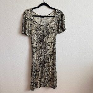 Vintage 2000 Snake Print Dress Size Large